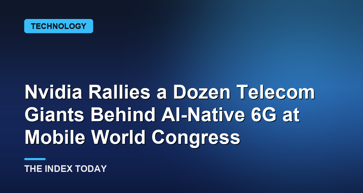 Nvidia Rallies a Dozen Telecom Giants Behind AI-Native 6G at Mobile World Congress
