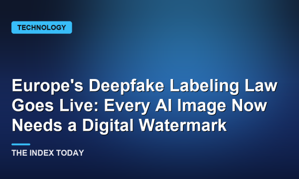 Europe's Deepfake Labeling Law Goes Live: Every AI Image Now Needs a Digital Watermark