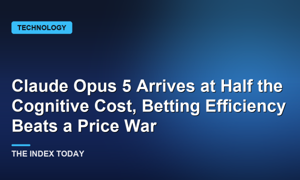 Claude Opus 5 Arrives at Half the Cognitive Cost, Betting Efficiency Beats a Price War